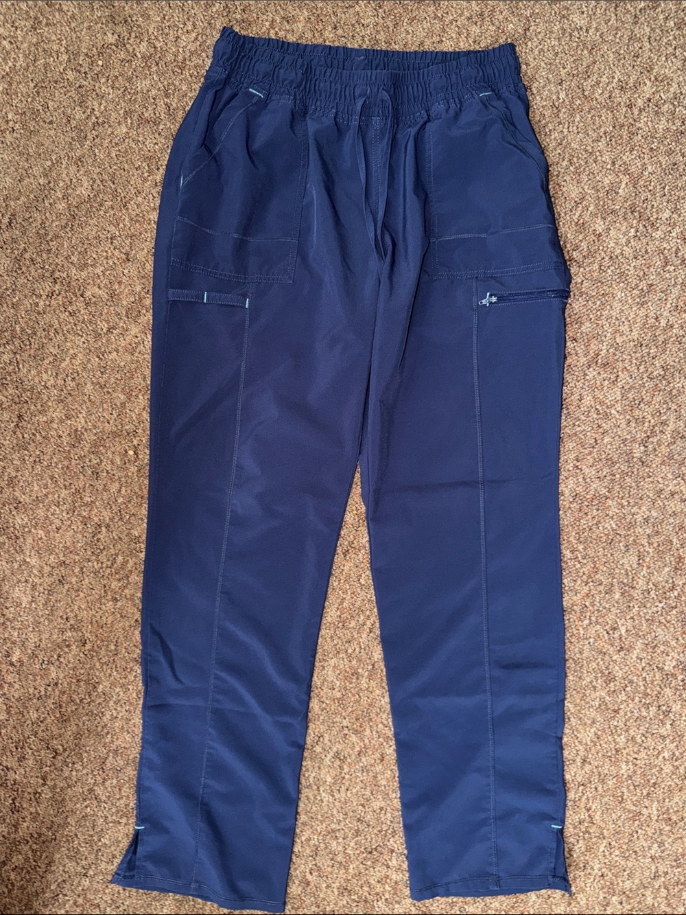 Scrubstar Navy Elastic-Waist Utility Joggers